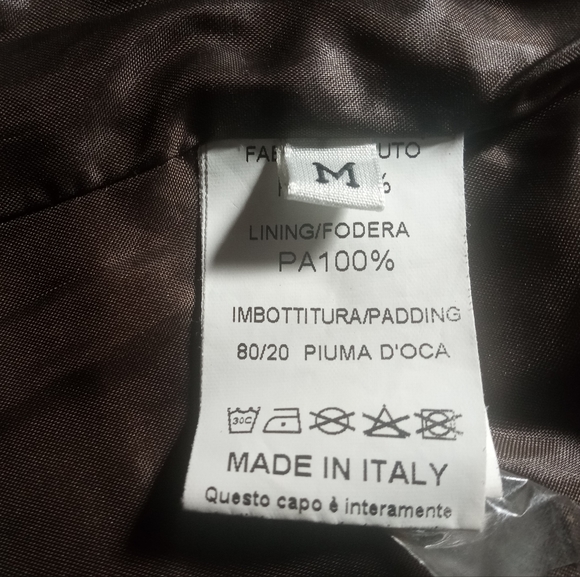 MORE by Siste's Italian Metallic Bronze Puffer Winter Coat Size Medium - Picture 4 of 10